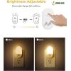 imageL LOHAS LED Motion Sensor Night Light 2 Pack Motion Activated Night Light Daylight White Adjustable Brightness Motion Sensor Light Indoor Plug in for Nursery Kids Bedroom Bathroom NightlightSoft White