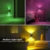 imageL LOHAS LED Night Light Amber Night Light Dimmable Night Light Light Sensor Soft Night Light Yellow Night Light Sleep Light for Kids Warm Night Light for Bedroom Hallway Bathroom 2 PackRGBBlack Shade