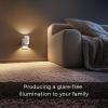 imageL LOHAS LED Night Light Amber Night Light Dimmable Night Light Light Sensor Soft Night Light Yellow Night Light Sleep Light for Kids Warm Night Light for Bedroom Hallway Bathroom 2 PackSoft WhiteWhite Shade