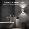 imageL LOHAS LED Night Light Amber Night Light Dimmable Night Light Light Sensor Soft Night Light Yellow Night Light Sleep Light for Kids Warm Night Light for Bedroom Hallway Bathroom 2 PackDaylight WhiteWhite Shade