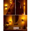 imageL LOHAS LED Night Light Amber Night Light Dimmable Night Light Light Sensor Soft Night Light Yellow Night Light Sleep Light for Kids Warm Night Light for Bedroom Hallway Bathroom 2 PackAmberBlack Shade