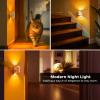 imageL LOHAS LED Night Light Amber Night Light Dimmable Night Light Light Sensor Soft Night Light Yellow Night Light Sleep Light for Kids Warm Night Light for Bedroom Hallway Bathroom 2 PackAmberWhite Shade