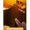 imageL LOHAS LED Night Light Amber Night Light Dimmable Night Light Light Sensor Soft Night Light Yellow Night Light Sleep Light for Kids Warm Night Light for Bedroom Hallway Bathroom 2 PackAmberBlack Shade