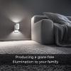 imageL LOHAS LED Night Light Amber Night Light Dimmable Night Light Light Sensor Soft Night Light Yellow Night Light Sleep Light for Kids Warm Night Light for Bedroom Hallway Bathroom 2 PackDaylight WhiteWhite Shade