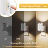 imageL LOHAS LED Night Light Amber Night Light Dimmable Night Light Light Sensor Soft Night Light Yellow Night Light Sleep Light for Kids Warm Night Light for Bedroom Hallway Bathroom 2 PackSoft WhiteWhite Shade