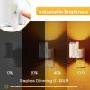 imageL LOHAS LED Night Light Amber Night Light Dimmable Night Light Light Sensor Soft Night Light Yellow Night Light Sleep Light for Kids Warm Night Light for Bedroom Hallway Bathroom 2 PackAmberWhite Shade