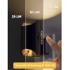 imageL LOHAS LED Night Light Amber Night Light Dimmable Night Light Light Sensor Soft Night Light Yellow Night Light Sleep Light for Kids Warm Night Light for Bedroom Hallway Bathroom 2 PackSoft WhiteBlack Shade