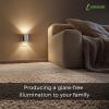 imageL LOHAS LED Night Light Night Lights Plug into Wall1 Pack MetalShade Night Lights for Adults Dimmable Night Light Light SensorSoft White 3000K Night Light Plug in for Hallway Bedroom StairwaySmooth Silver Glossy Plating