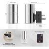 imageL LOHAS LED Night Light Night Lights Plug into Wall1 Pack MetalShade Night Lights for Adults Dimmable Night Light Light SensorSoft White 3000K Night Light Plug in for Hallway Bedroom StairwaySmooth Silver Glossy Plating