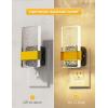 imageL LOHAS LED Night Lights Plug Into Wall 2 Pack Decorative Night Light with DusktoDawn Sensor 0100LM Dimmable Nightlight Wall SconceStyle Design Nightlights for Bathroom HallwayStairwayGiftSoft White