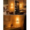 imageL LOHAS LED Night Lights Plug Into Wall 2 Pack Decorative Night Light with DusktoDawn Sensor 0100LM Dimmable Nightlight Wall SconceStyle Design Nightlights for Bathroom HallwayStairwayGiftAmber