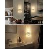 imageL LOHAS LED Night Lights Plug Into Wall 2 Pack Decorative Night Light with DusktoDawn Sensor 0100LM Dimmable Nightlight Wall SconceStyle Design Nightlights for Bathroom HallwayStairwayGiftSoft White