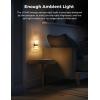 imageL LOHAS LED Night Lights Plug Into Wall 2 Pack Decorative Night Light with DusktoDawn Sensor 0100LM Dimmable Nightlight Wall SconceStyle Design Nightlights for Bathroom HallwayStairwayGiftSoft White