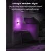 imageL LOHAS LED Night Lights Plug Into Wall 2 Pack Decorative Night Light with DusktoDawn Sensor 0100LM Dimmable Nightlight Wall SconceStyle Design Nightlights for Bathroom HallwayStairwayGiftBubbleRGB