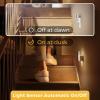imageL LOHAS LED Night Lights Plug Into Wall 2 Pack Night Light with DusktoDawn Sensor Dimmable Decorative LED Nightlights 0100LM 5000K Adjustable Brightness for Bathroom Hallway BedroomStairwaySliver3000K