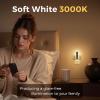 imageL LOHAS LED Night Lights Plug Into Wall 2 Pack Night Light with DusktoDawn Sensor Dimmable Decorative LED Nightlights 0100LM 5000K Adjustable Brightness for Bathroom Hallway BedroomStairwaySliver3000K