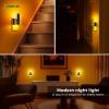 imageL LOHAS LED Night Lights Plug Into Wall 2 Pack Night Light with DusktoDawn Sensor Dimmable Decorative LED Nightlights 0100LM 5000K Adjustable Brightness for Bathroom Hallway BedroomStairwayAmber