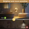 imageL LOHAS LED Night Lights Plug Into Wall 2 Pack Night Light with DusktoDawn Sensor Dimmable Decorative LED Nightlights 0100LM 5000K Adjustable Brightness for Bathroom Hallway BedroomStairwayGold3000K