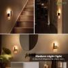 imageL LOHAS LED Night Lights Plug Into Wall 2 Pack Night Light with DusktoDawn Sensor Dimmable Decorative LED Nightlights 0100LM 5000K Adjustable Brightness for Bathroom Hallway BedroomStairwayGold3000K