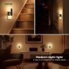 imageL LOHAS LED Night Lights Plug Into Wall 2 Pack Night Light with DusktoDawn Sensor Dimmable Decorative LED Nightlights 0100LM 5000K Adjustable Brightness for Bathroom Hallway BedroomStairway3000K