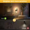 imageL LOHAS LED Night Lights Plug Into Wall 2 Pack Night Light with DusktoDawn Sensor Dimmable Decorative LED Nightlights 0100LM 5000K Adjustable Brightness for Bathroom Hallway BedroomStairway3000K