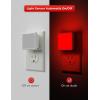 imageL LOHAS LED Night Lights Plug into Wall 2Pack 03W Plug in Night Light Dusk to Dawn 3000K Soft White Bright Nightlight AutoOnOff for Adults Kids Room Bedroom Bathroom Hallway Kitchen NonDimRed