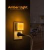 imageL LOHAS LED Night Lights Plug into Wall 2Pack 03W Plug in Night Light Dusk to Dawn 3000K Soft White Bright Nightlight AutoOnOff for Adults Kids Room Bedroom Bathroom Hallway Kitchen NonDimAmber