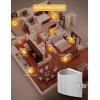 imageL LOHAS LED Night Lights Plug into Wall Dimmable Night Light with 3 Level Brightness 5000K Daylight White 2 Pack White HousingAmber