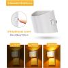 imageL LOHAS LED Night Lights Plug into Wall Dimmable Night Light with 3 Level Brightness 5000K Daylight White 2 Pack White HousingAmber