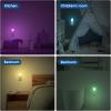 imageLOHAS LED Night Light Kids Plug in LED Night Lights for Kid 9Color Changing Bright Nightlight with Dusk to Dawn Sensor Plugin Night Light for Kids Hallway Stairway Bedroom 2 PackRGB