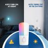 imageLOHAS LED Night Light Kids Plug in LED Night Lights for Kid 9Color Changing Bright Nightlight with Dusk to Dawn Sensor Plugin Night Light for Kids Hallway Stairway Bedroom 2 PackRGB