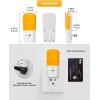 imageLOHAS LED Night Light Kids Plug in LED Night Lights for Kid 9Color Changing Bright Nightlight with Dusk to Dawn Sensor Plugin Night Light for Kids Hallway Stairway Bedroom 2 PackAmber