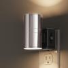 imageL LOHAS LED Night Light Night Lights Plug into Wall1 Pack MetalShade Night Lights for Adults Dimmable Night Light Light SensorSoft White 3000K Night Light Plug in for Hallway Bedroom StairwaySmooth Silver Glossy Plating
