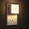 imageL LOHAS LED Night Lights Plug into Wall 2Pack 03W Plug in Night Light Dusk to Dawn 3000K Soft White Bright Nightlight AutoOnOff for Adults Kids Room Bedroom Bathroom Hallway Kitchen NonDim3000K