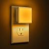 imageL LOHAS LED Night Lights Plug into Wall 2Pack 03W Plug in Night Light Dusk to Dawn 3000K Soft White Bright Nightlight AutoOnOff for Adults Kids Room Bedroom Bathroom Hallway Kitchen NonDimAmber