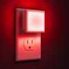 imageL LOHAS LED Night Lights Plug into Wall 2Pack 03W Plug in Night Light Dusk to Dawn 3000K Soft White Bright Nightlight AutoOnOff for Adults Kids Room Bedroom Bathroom Hallway Kitchen NonDimRed