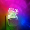 imageLOHAS Dinosaur Night Light for Boys Kids Nightlight Plug in DusktoDawn Velociraptor LED Night Lights Plug into Wall RGBSoft White 3000K 3 Lighting Modes Ideal for Nursery Room Bedroom DecorVelociraptor