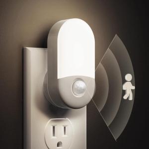 imageL LOHAS LED Motion Sensor Night Light 2 Pack Motion Activated Night Light Daylight White Adjustable Brightness Motion Sensor Light Indoor Plug in for Nursery Kids Bedroom Bathroom NightlightDaylight White