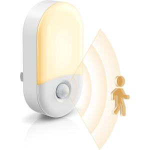 imageL LOHAS LED Motion Sensor Night Light 2 Pack Motion Activated Night Light Daylight White Adjustable Brightness Motion Sensor Light Indoor Plug in for Nursery Kids Bedroom Bathroom NightlightSoft White