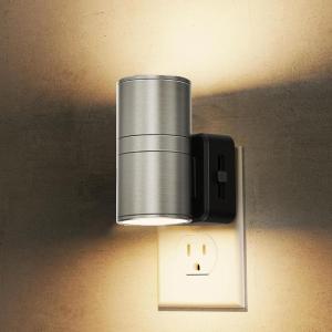 imageL LOHAS LED Night Light Night Lights Plug into Wall1 Pack MetalShade Night Lights for Adults Dimmable Night Light Light SensorSoft White 3000K Night Light Plug in for Hallway Bedroom StairwayMatte Sand Nickel