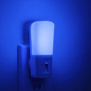 imageLOHAS LED Night Light Kids Plug in LED Night Lights for Kid 9Color Changing Bright Nightlight with Dusk to Dawn Sensor Plugin Night Light for Kids Hallway Stairway Bedroom 2 PackBlue