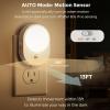imageL LOHAS LED Motion Sensor Night Light2Pack Night Lights Plug into WallMotion Sensor and Dusk to Dawn Sensor3000K Soft White3060100lm Brightness DimmableNightlight for Bathroom HallwaySoft White