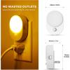 imageL LOHAS LED Motion Sensor Night Light2Pack Night Lights Plug into WallMotion Sensor and Dusk to Dawn Sensor3000K Soft White3060100lm Brightness DimmableNightlight for Bathroom HallwayAmber