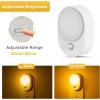 imageL LOHAS LED Motion Sensor Night Light2Pack Night Lights Plug into WallMotion Sensor and Dusk to Dawn Sensor3000K Soft White3060100lm Brightness DimmableNightlight for Bathroom HallwayAmber