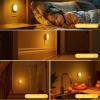 imageL LOHAS LED Motion Sensor Night Light2Pack Night Lights Plug into WallMotion Sensor and Dusk to Dawn Sensor3000K Soft White3060100lm Brightness DimmableNightlight for Bathroom HallwayAmber