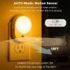 imageL LOHAS LED Motion Sensor Night Light2Pack Night Lights Plug into WallMotion Sensor and Dusk to Dawn Sensor3000K Soft White3060100lm Brightness DimmableNightlight for Bathroom HallwayAmber
