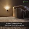 imageL LOHAS LED Night Lights Plug into Wall Plug in Night Light with Light Sensor Dimmable Night Light 3000K LED Nightlight Wall SconceStyle Design Nightlight for Bedroom Bathroom Hallway 1PackColumn