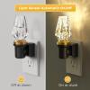 imageL LOHAS LED Night Lights Plug into Wall Plug in Night Light with Light Sensor Dimmable Night Light 3000K LED Nightlight Wall SconceStyle Design Nightlight for Bedroom Bathroom Hallway 1PackOctahedron