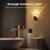 imageL LOHAS LED Night Lights Plug into Wall Plug in Night Light with Light Sensor Dimmable Night Light 3000K LED Nightlight Wall SconceStyle Design Nightlight for Bedroom Bathroom Hallway 1PackEllipsoid