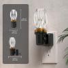 imageL LOHAS LED Night Lights Plug into Wall Plug in Night Light with Light Sensor Dimmable Night Light 3000K LED Nightlight Wall SconceStyle Design Nightlight for Bedroom Bathroom Hallway 1PackHexahedron